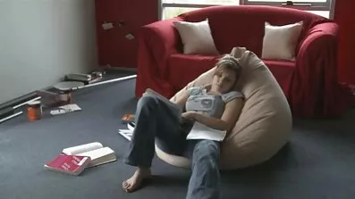 Stående Stud hade en blond fittor på film sexuell bög